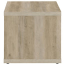 Frisco Square Engineered Wood Side End Table Distressed Pine