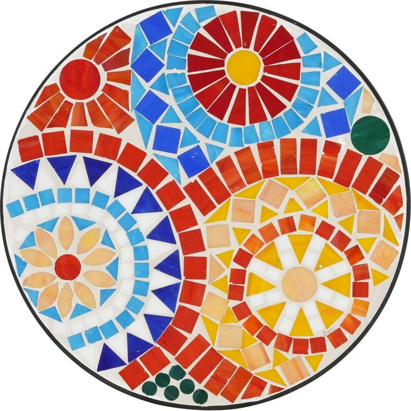 Outdoor Side Table,Colorful+Black