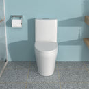 1 Piece Toilet For Bathroom, Dual Flush 1.24 / 1.6 Gpf, Soft Closing Seat - White by HouseOfZazla