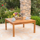 Perla Rustic Square Coffee Table with Block Legs by HouseOfZazla