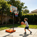 Kids Basketball Hoop Adjustable 5.6-7ft with Wheels