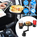 Car Cup Holder Expander 360¡ Rotating Car Tray Bottle Holder Adapter Multifunctional Water Cup Mount Stand with Phone Slot