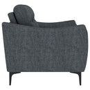 Oberle - 2 Piece Upholstered Sofa Set With Pocket Coil Seating - Charcoal by HouseOfZazla