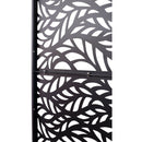 Outdoor & Indoor Privacy Screen Metal Privacy Screen, Freestanding Decorative Privacy Screen For Deck Balcony Patio - Black