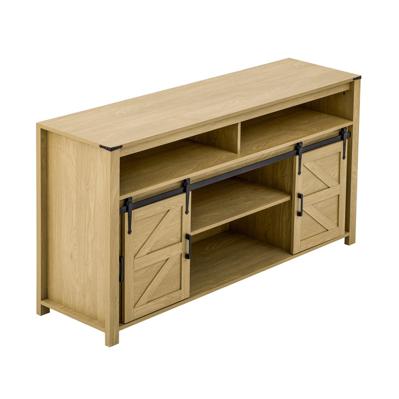 U_STYLE 59.3'' Sideboard with Sliding Barn Door, photo 9 of 10