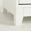 Modern Upholstered Glass Display Cabinet With Adjustable LED Light - White by HouseOfZazla