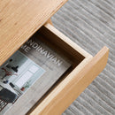 Low Table, Coffee Table With Storage Shelf - Natural by HouseOfZazla