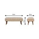 Puffer Bench - Beige by HouseOfZazla
