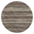 Zudora - Round Dining Table - Antique Oak & Black