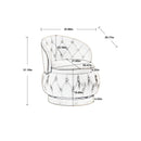 360 Degree Swivel Cuddle Barrel Accent Storage Chairs, Round Armchairs with Wide Upholstered, Fluffy Velvet Fabric Chair for Living Room, Bedroom, Office, Waiting Rooms