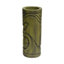 Stone Statue Urn Planter, Decorative Face Plant Pot, Antique Green Finish by HouseOfZazla
