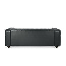 Comfy 3 Seat Sofa with Wooden Legs - Black by HouseOfZazla