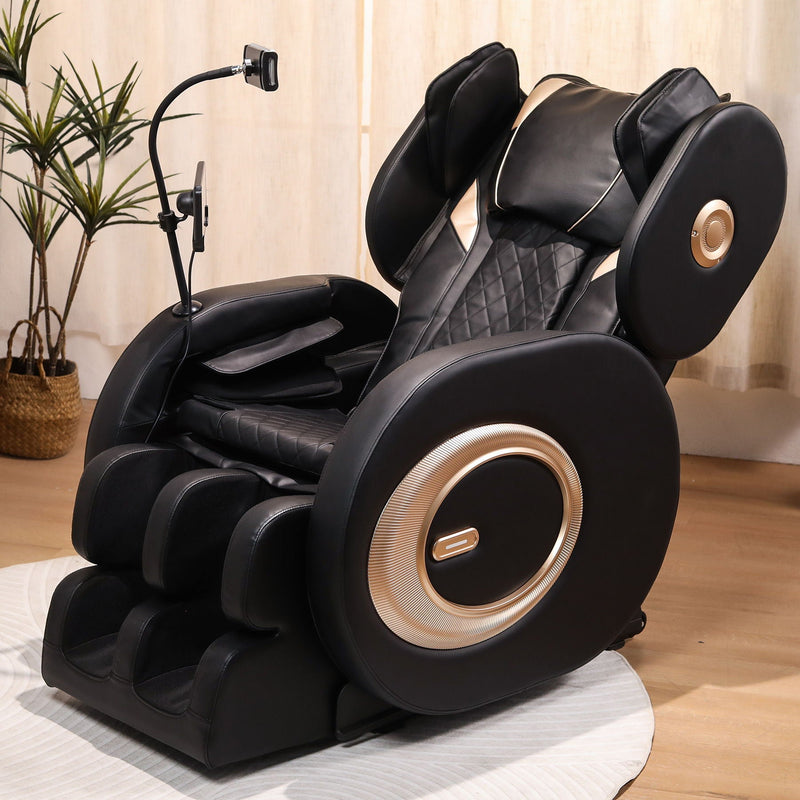 Automatic Massage Chair Recliner With Zero Gravity And Full Body Air Pressure - Black, photo 8 of 9