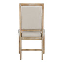 5-Piece Dining Set Extendable Round Table and 4 Upholstered Chairs Farmhouse Dining Set for Kitchen, Dining Room(Natural Wood Wash)