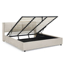 Storage Upholstered Hydraulic Platform Bed With Integrated Headboard by Unique Piece Furniture