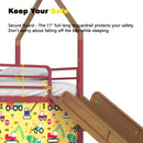 Jack - House Loft Bed With Slide And Curtain Set by HouseOfZazla