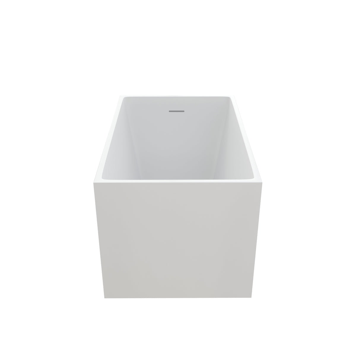 43" Acrylic Freestanding Bath Tub Modern Soaker Tub, photo 4 of 6