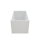 43" Acrylic Freestanding Bath Tub Modern Soaker Tub by HouseOfZazla