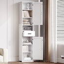 69" H Tall Bathroom Storage Cabinet with 2 Barn Doors and 1 Drawer