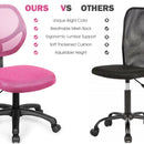 Low-back Computer Task Chair with Adjustable Height and Swivel Casters by LJGDeals