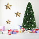LED Optic Artificial Christmas Tree with Snowflakes by DirectDeals