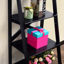 4-tier Leaning Free Standing Ladder Shelf Bookcase-White by LJGDeals