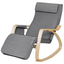 Comfortable Lounge Rocking Chair with Removable Cushion Cover and Side Pocket by LJGDeals