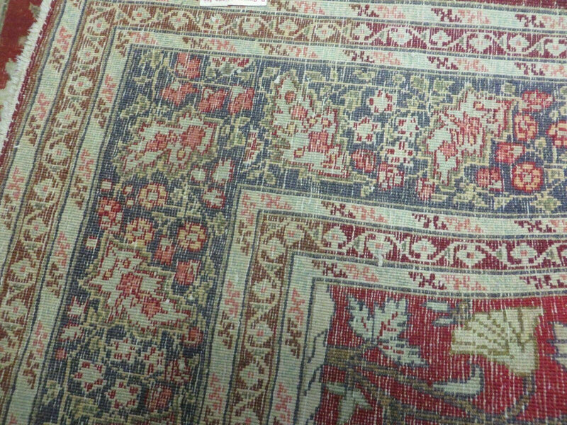 4' X 6' Antique Handmade Turkish Tree Of Life Oriental Wool Rug Birds Red