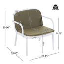 Luna Outdoor Patio 3 Pieces Chat Set by HouseOfZazla