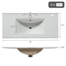 Modern Wall Mounted Bathroom Vanity, Soft Close Doors