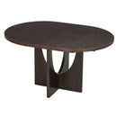 Topmax - 5 Piece Modern Extendable Round Dining Table Set With Removable Leaf For Small Places by HouseOfZazla