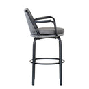 Outdoor Patio Bar Stools 29"H Set of 2, Modern Woven Rattan Rope Bar Height Chair by HouseOfZazla