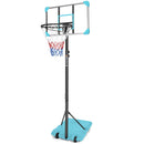 Kids Basketball Hoop Adjustable 5.6-7ft with Wheels