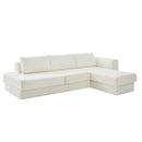 L-Shaped Modular Sofa With Double Layer Cushion by HouseOfZazla