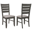 Padded Seat Side Chairs With Tapered Slats (Set of 2) by HouseOfZazla