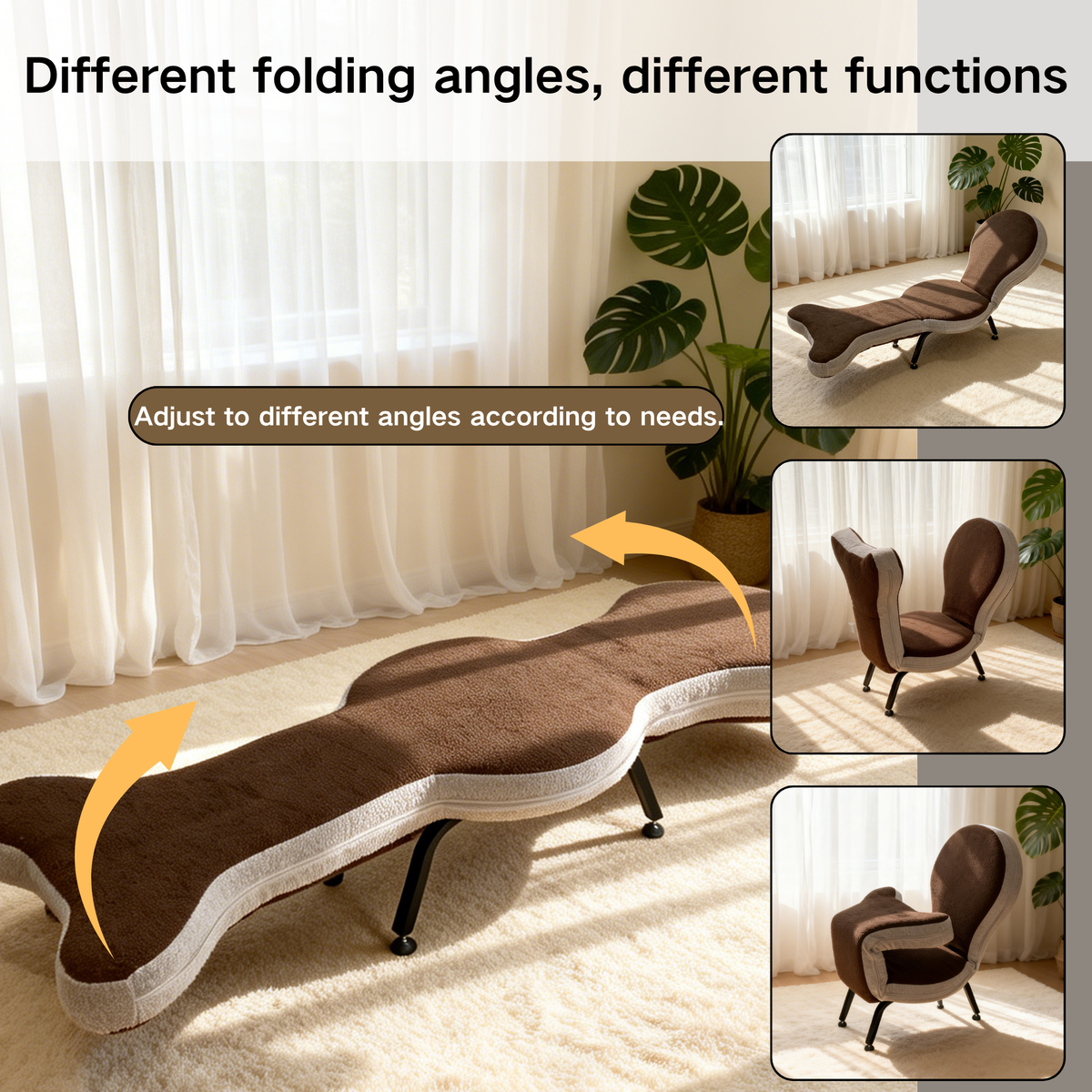 Multi-Functional Foldable Lazy Sofa Chair, photo 8 of 10