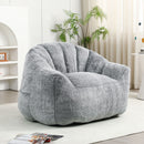 Beanbag Chair, Beanbag Sofa Chair With Armrests Stuffed High Density Foam by Unique Piece Furniture
