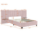 Upholstered Platform Bed With Big Headboard by Unique Piece Furniture