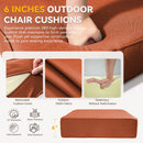 6" Thicker Outdoor Chair Cushion Set
