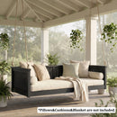 TOPMAX Outdoor Classic Solid Wood Twin Size Swing Bed by HouseOfZazla