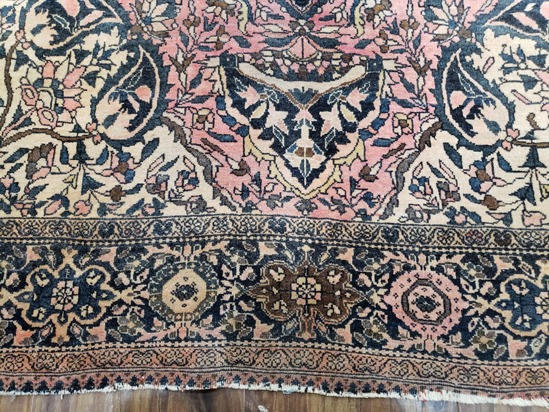 Antique Persian Farahan Rug, 4'1" x 6' 5"