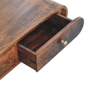 Wall Mounted Console Table - Walnut by Unique Piece Furniture