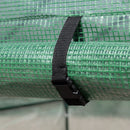 7' x 5' x 6.5' Walk-in Greenhouse, PE Cover, 3-Tier Shelves, Steel Frame Hot house, Roll-Up Zipper Door for Flowers, Vegetables, Saplings, Tropical Plants, Green