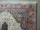 4' X 5' Antique Handmade India Floral Oriental Wool Rug Brown Vegetable Dyes
