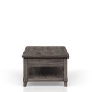 Lift Top Cocktail Table With Casters - Gray by HouseOfZazla