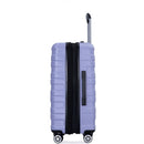 3 Piece Luggage Sets PC Lightweight & Durable Expandable Suitcase with Two Hooks, Double Spinner Wheels, TSA Lock, (21/25/29) Light Purple