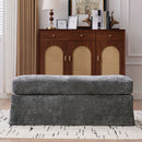 Ottoman Foot Stool With Metal Legs by Unique Piece Furniture