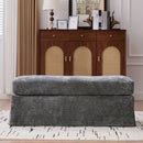 Ottoman Foot Stool With Metal Legs by Unique Piece Furniture