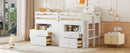 Loft Bed With 4 Drawers, Underneath Cabinet And Shelves by HouseOfZazla