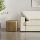Bassett - Cast Aluminum Side Table - Brown by HouseOfZazla